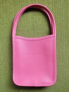 Longchamp Pink Leather Mini Tote Bag